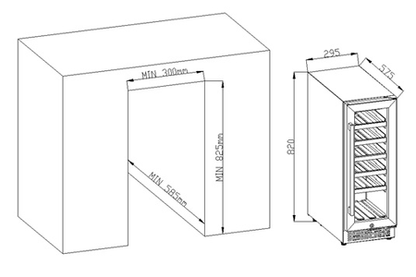 Le Cellier LC20BUF Servicekelder - Inbouw
