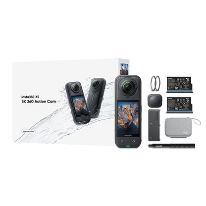 Insta360 X5 Essential Black Action-Kamera-Bundle